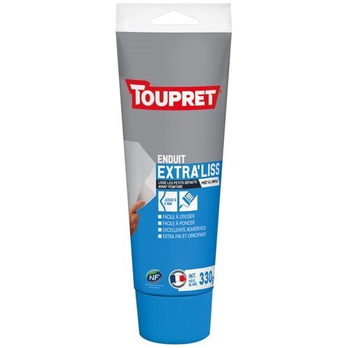 TOUPRET - Enduit lissage pâte pour finitions intérieures tube 330g