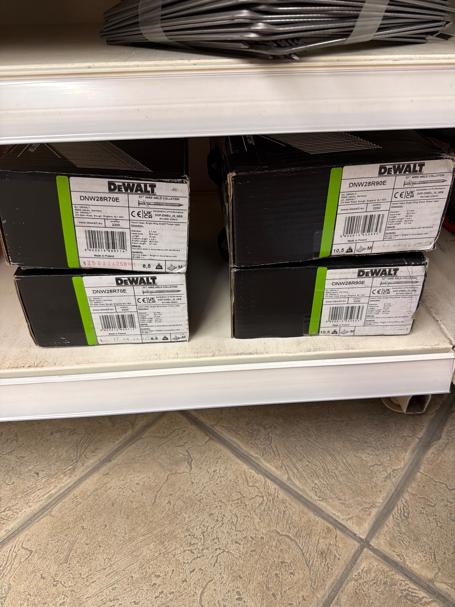 Pack pointes en bande soudés DEWALT