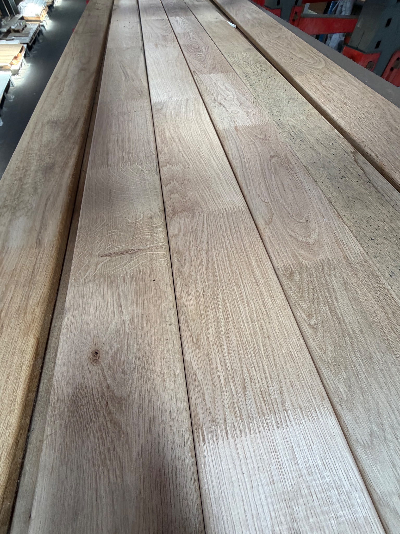 Lot lames de terrasses chênes (17,64 m2) soit 50€/m2