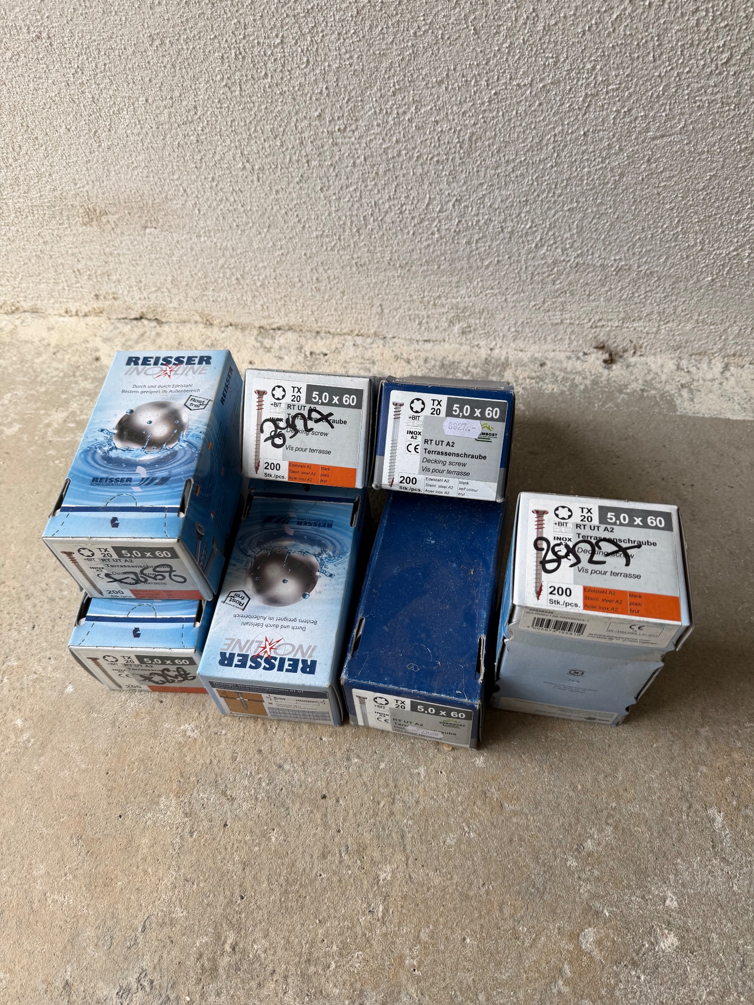 1400 Visses terrasses inox A2 5,0x60 REISSER
