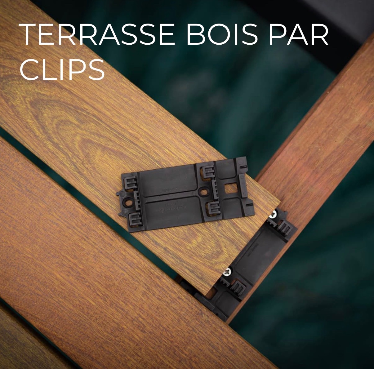 Lames de terrasse en Ipé VETEDY – 2,00 m – Fixation invisible Softline® (8m2)